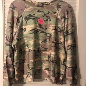 Wildfox NEW WITH TAGS Camo Jumper